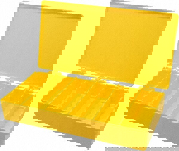 6 Compartment Yellow Small Parts Box